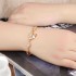 Beautiful Diamond-Studded Zircon Plated  Female Bracelet-18K gold