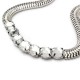 Bib Silver Gold Metal Crystal Snake Chain Choker Necklace For Women