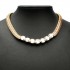 Bib Silver Gold Metal Crystal Snake Chain Choker Necklace For Women