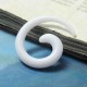 Black White Acrylic Carved Spiral Snail Tapered Ear Plug Ear Expander