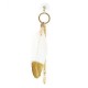 Bohemia Creative Wind Golden Feather Crystal Earrings