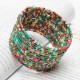 Bohemia Handmade Multilayer Circle Charm Beads Bracelet Bangle