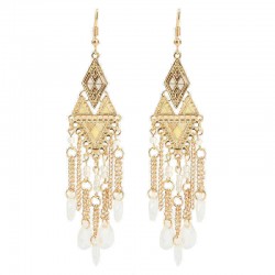 Bohemia Irregular Triangle Drop Tassels Women Earrings