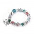 Bohemian Beaded Bracelets Colorful Irregular Flower Beads Elephant Charm Bracelet for Women