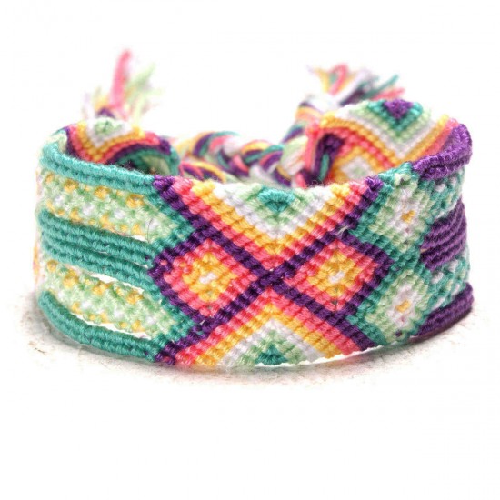 Bohemian Charm Bracelet Vintage Hand Wave Tassels Jewelry Colorful Bracelets for Women Men Bohemian Charm Bracelet Vintage Hand Wave Tassels Jewelry Colorful Bracelets for Women Men