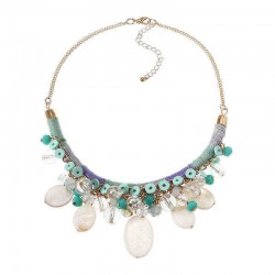 Bohemian Gold Trendy Party Shell Crystal Necklace Clothing Accessories for Women