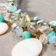 Bohemian Gold Trendy Party Shell Crystal Necklace Clothing Accessories for Women