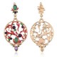 Bohemian Hallow Earrings Rhinestone Retro Style Ear Drop Alloy Earring For Women