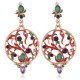 Bohemian Hallow Earrings Rhinestone Retro Style Ear Drop Alloy Earring For Women