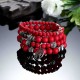 Bohemian Hollow Tree of Life Elastic Beads Multilayer Bangle Bracelet Gift for Women