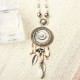 Bohemian Leaf and Flower Tassel Pendant Chain Quartz Necklace Women Jewelry