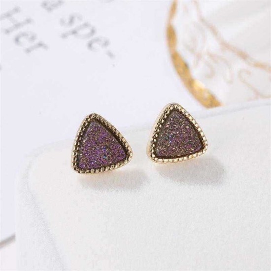 Bohemian Matte Gypsophila Ear Stub Retro Earring For Women Accessories