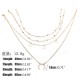 Bohemian Moon Multi-layer Necklace Round Pendant Alloy Necklace For Women