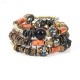 Bohemian Printed Bead Bracelet Multi-Layer Bead Bracelet Retro Style For Women