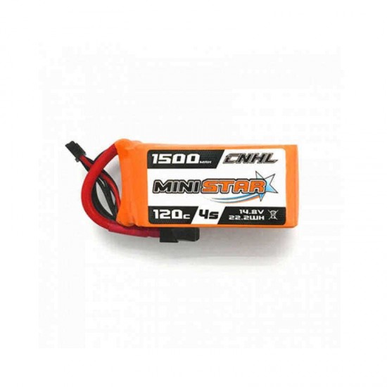 CNHL MiniStar 14.8V 1500mAh 4S 120C Lipo battery XT60 Plug for RC Drone FPV Racing