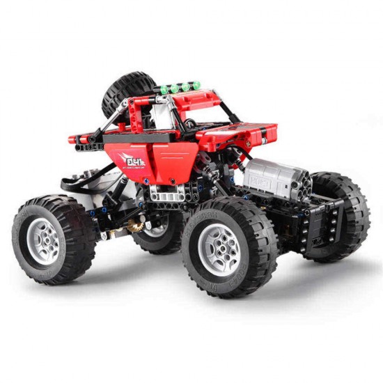 CaDA C51041W 489PCS 2.4G Assembling Building Block RC Car Off-Road Vehicle Model