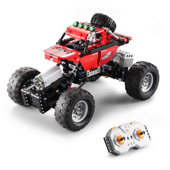 CaDA C51041W 489PCS 2.4G Assembling Building Block RC Car Off-Road Vehicle Model