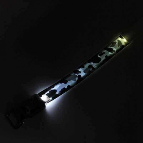 Camouflage Running Gear Glowing LED Arm Band Lights Flash Bracelet