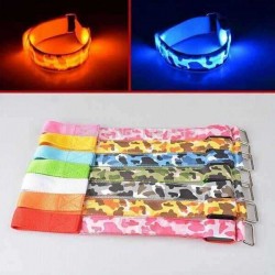 Camouflage Running Gear Glowing LED Arm Band Lights Flash Bracelet