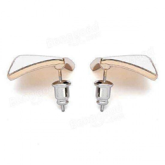 Candy Color Alloy Oil Rhombus Ear Stud Earrings Women Jewelry