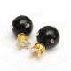 Candy Color Double Side Ball Crystal Crown Stud Earrings For Women