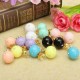 Candy Color Double Side Ball Crystal Crown Stud Earrings For Women