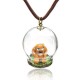 Cartoon Glass Ball Bead Pendant Sweater Necklace Long Chain