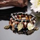 Charm Multilayer Tassel Bracelets Leaf Anchor Bracelet Love Heart Gift for Women