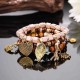 Charm Multilayer Tassel Bracelets Leaf Anchor Bracelet Love Heart Gift for Women