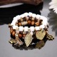 Charm Multilayer Tassel Bracelets Leaf Anchor Bracelet Love Heart Gift for Women