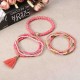 Clothing Accessories Bohemian Multilayer Tassel Pendant Colorful Bead Bracelet Jewelry for Women