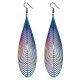 Computer Chip Colorful Earrings Trendy Stainless Steel Hollow Drop Pendant Women Earrings