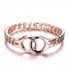 Creative Handcuffs Linkded Rose Gold Finger Ring Simple Womens Rings Casual Clothing Accessories