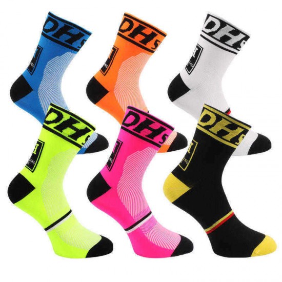 DH Sports Mens Womens Cycling Cushion Crew Sock Outdoor Anti Skid Deodorization Warm Socks