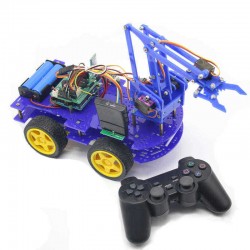 DIY meArm Robot Arm Car for Ardunio Program with PS Wireless Remote Control