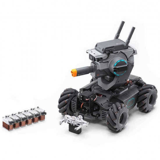 DJI Robomaster S1 STEAM DIY 4WD Brushless HD FPV APP Control Intelligent Educational Robot With AI Modules Support Scratch 3.0 Python Program