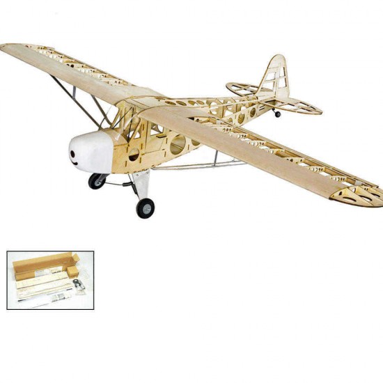 Dancing Wings Hobby Piper J3 Cub 1800mm Wingspan Balsa Wood Laser Cut RC Airplane Kit