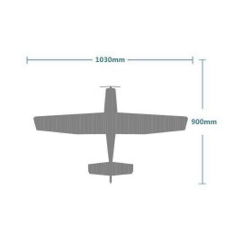 E0717 1030mm Wingspan Fixed Wing RC Airplane Aircraft KIT/PNP Trainer Beginner