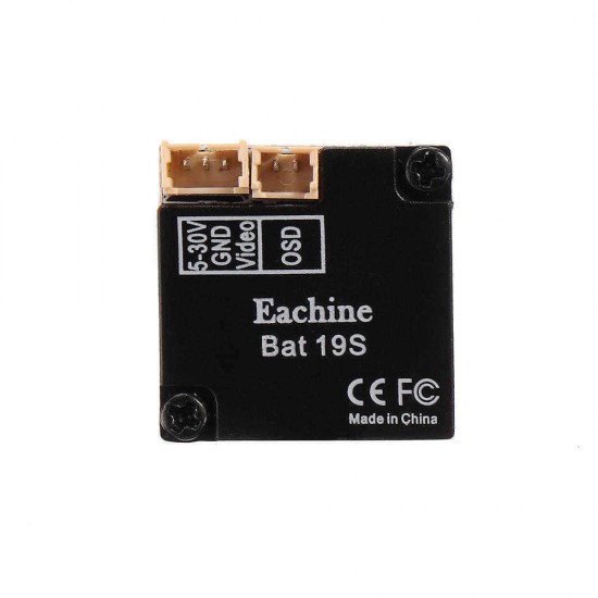 Eachine Bat 19S 1/1.8" Starlight CCD 800TVL 2.1mm/2.3mm 16:9/4:3 PAL/NTSC Switchable OSD FPV Camera Red/Black for RC Drone