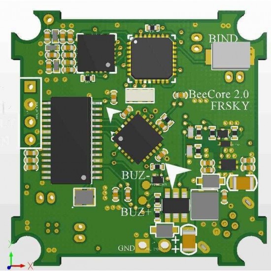 Eachine Beecore Upgrade V2.0 Brushed F3+OSD Flight Controller For Inductrix Tiny Whoop E010 E010S