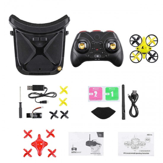 Eachine E013 Micro FPV RC Drone Quadcopter With 5.8G 1000TVL 40CH Camera VR006 VR-006 3 Inch Goggles