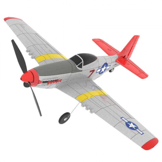 Eachine Mini Mustang P-51D EPP 400mm Wingspan 2.4G 6-Axis Gyro RC Airplane Trainer Fixed Wing RTF One Key Return for Beginner