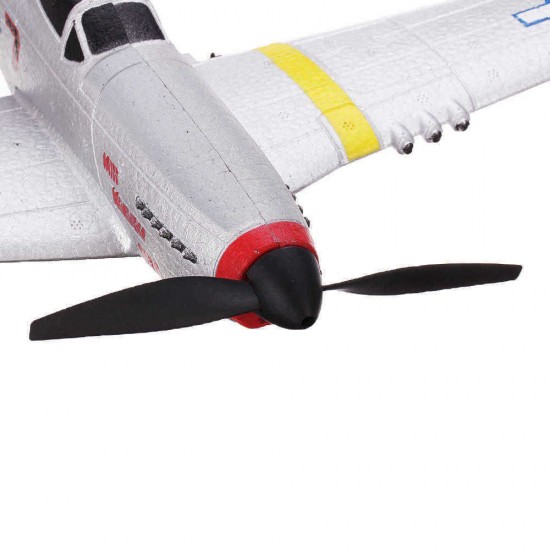 Eachine Mini Mustang P-51D EPP 400mm Wingspan 2.4G 6-Axis Gyro RC Airplane Trainer Fixed Wing RTF One Key Return for Beginner