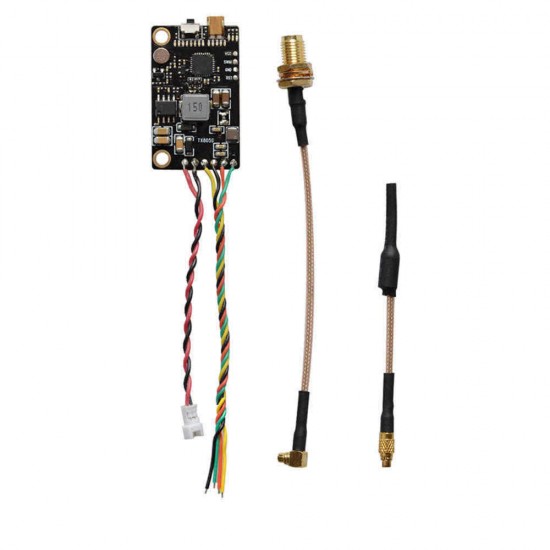 Eachine TX805S 5.8GHz 40CH 25/500/1000/1600mW AV FPV Transmitter VTX LED Display With Mic Heatsink Support OSD/Pitmode/Smart Audio for RC Drone Airplane Long Range