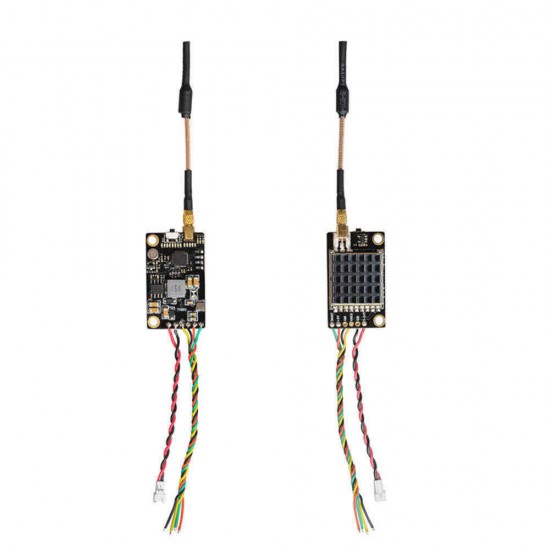 Eachine TX805S 5.8GHz 40CH 25/500/1000/1600mW AV FPV Transmitter VTX LED Display With Mic Heatsink Support OSD/Pitmode/Smart Audio for RC Drone Airplane Long Range