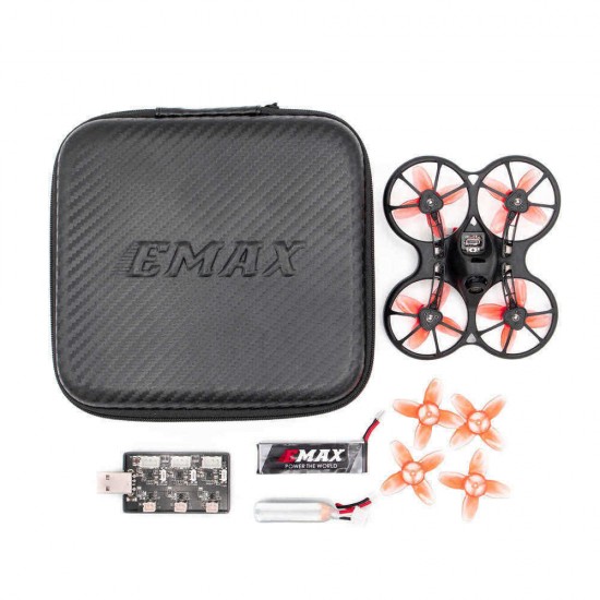 Emax TinyhawkS 75mm F4 OSD 1-2S Micro Indoor FPV Racing Drone BNF w/ 600TVL CMOS Camera