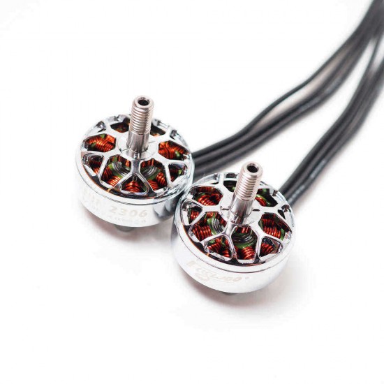 FLYWOO NIN N2306 2306 2-6S FPV 1750/2450/2750KV Brushless Motor Gold Silver for RC Drone FPV Racing