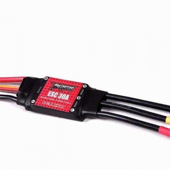 FMS Predator 30A Brushless ESC With 2A Linear BEC XT60 Plug for RC Models