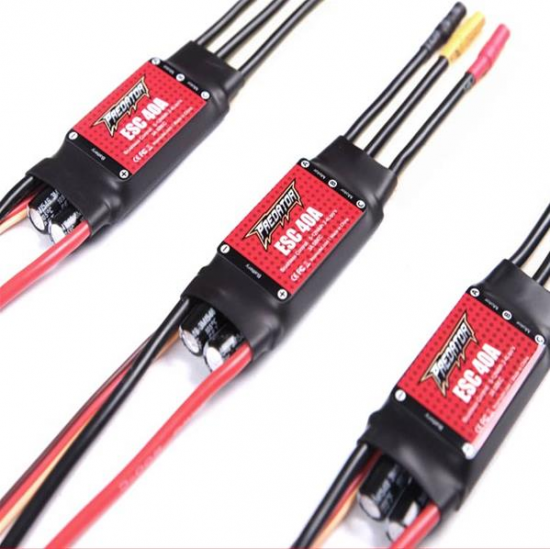 FMS Predator 40A Brushless ESC With 3A Switch BEC T XT60 Plug for ZOHD Volantex Airplane