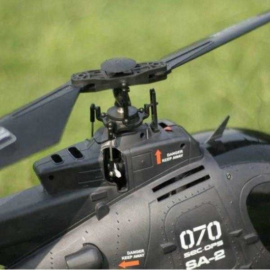 FX070C 2.4G 4CH 6-Axis Gyro Flybarless MD500 Scale RC Helicopter